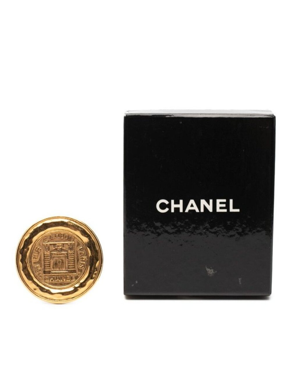 Chanel 31 Rue Cambon Vintage Brooch Gold Plated - Picture 4 of 4